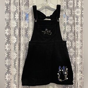 Studio Ghibli Black Corduroy Kiki’s Delivery Service Overall Romper Size Medium